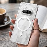 CaseOnn Nothing Phone (3a) Kılıf Kablosuz Şarj &Ouml;zellikli Sararmaz Kristal Sert Kapak Şeffaf [Nothing Phone 3a ile Uyumlu]