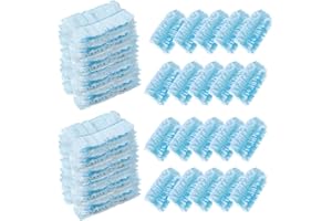 KMAKII Fluffy Duster Refills,Flash Dust Magnet Refill, Disposable Duster Heads, Hand Duster Refills, 20 Pack,Blue…