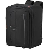 American Tourister AT WORK NXT Ryanair/Wizz Air/Vueling Cabin Bag 3-Way 40x30x20cm - Carry-on Luggage with Laptop Compartment