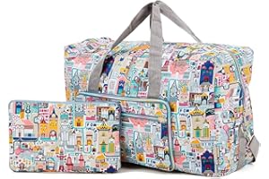 Arxus Bolso Grande de Viaje Plegable en la Bolsa de Viaje con Equipaje y Correa para el Hombro