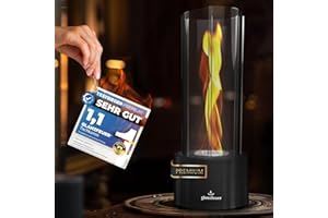 ‎GLANZFEUER GLANZFEUER® Tischkamin - Premium Bio Ethanol Tischkamin Tischfeuer Outdoor & Tischfeuer Indoor - Hochwertiger Bioethanol Tischkamin Outdoor für besonderes Ambiente - Tisch Feuer Designed in der EU