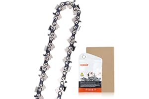 QIAOMIAO 20 Inch Chainsaw Chain 76 Drive Links, 0.325" Pitch, 0.058" Gauge, Replacement Saw Chain Fit Timberpro 62CC, Hyundai and Other Chainsaws