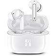 Wireless Earbuds, Wireless Headphones Bluetooth 5.3 Earphones, 2023 Ear buds Wireless Earbuds with 13mm Drivers, Bluetooth Headphones IP7 Waterproof, 36H Playtime, LED Display, Ultra Light, White