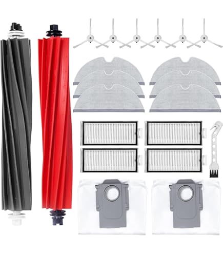 14 Stuks Accessoireset Voor Roborock Q5 Pro+ Q8 Max - Rolborstels, Filters, Dweilpads