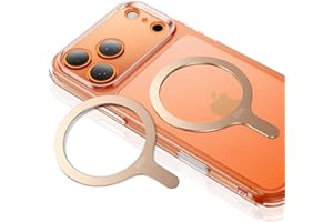 ESR pour Anneau Magnétique Compatible MagSafe, Lot de 2 Anneaux Métalliques Autocollant Telephone Universel, pour iPhone Air/17/16/15/14/13/12, Google Pixel 10, Galaxy S24/S23 et plus,Titane du désert