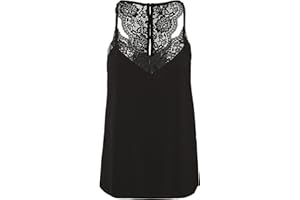 VERO MODA Koszulka Cami Kobiety Vmana S/L Lace Top Noos