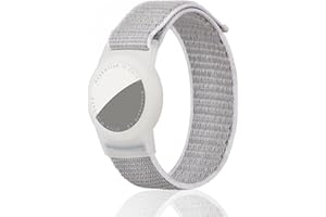 Dingfeiyu Funda Pulsera para niños o Adultos, Brazalete para Ajustable Locator Tracker Anti-Arañazos GPS Bracelet para AirTag (Gris)