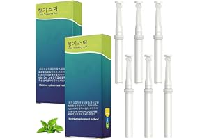 OPVYAEU 6-pack mentol inhalator – rökfria andningstavar som ett hälsosamt hjälpmedel, inhalator för avkoppling, stressreducering, andningsfräschhet, ändra vanor, för hem, kontor och på språng