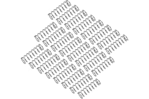 sourcing map 25Pcs Compression Spring, 304 Stainless Steel 6mm OD 0.8mm Wire 20mm Length Mechanical Spring for Shop Home Repair Project, Silver Tone