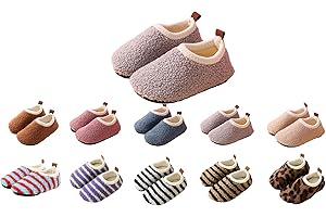 YAQUEKOU Hausschuhe Kinder Junge Mädchen Pantoffeln Winter Warm Slippers Leicht Rutschfest Kinder Hausschuhe