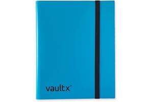 Vault X Classeur – Album Classeur pour Cartes à Collectionner, Jeux de Cartes, Trading Card – 9 poches – 360 poches pour TCG (Bleu)