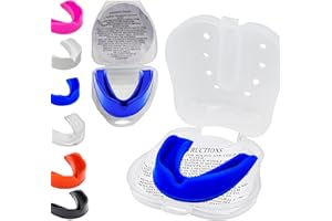 JOGI Adult Mouth Guard Adults Gum Shield Boxing American Football Gumshield Jaw Protection with Case Rugby Martial Arts Judo Karate MMA Muay Thai Sport Girls Hockey Mouthguard for Men Game Lacrosse Boys