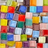FireAngels Piastrelle per mosaico in micro vetro, piccole tessere per mosaico, fai da te, hobby, per bambini, realizzate a ma