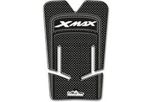 Resin Bike Adhesivos de Moto Compatibles con Yamaha Xmax 2010-13. Protección Puerta Depósito de Choques y Arañazos de Moto. Adhesivo 3D Resinado - Made in Italy