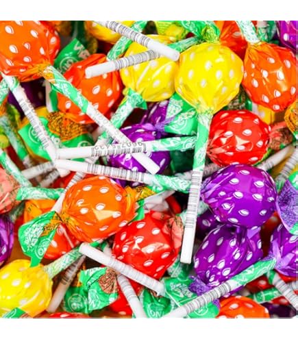 50 Assorted Fruits Lollipops Full Of Fruity Flavour
