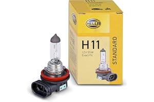 HELLA 8GH 008 358-121 Halogen Żarówka - H11 - Standard - 12V - 55W - Żarówka z cokołem: PGJ19-2 - Pudełko - Ilość: 1
