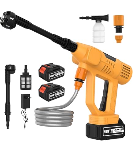 Pistola Schiuma Idropulitrice 4000 PSI - Con 5 Ugelli E Bottiglia 1L, Per Auto E Lavaggio - Foto 9