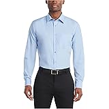 Van Heusen herrskjorta, normal passform, poplin, solid klänning