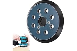 AZUSHWER Replacement Sander Pad, 5 Inch 8 Hole Replacement Sander Base, Sanding Backing Pad Hook and Loop Sander Pad Compatible with Makita BO5010, BO5030K, BO5031K, BO5041K
