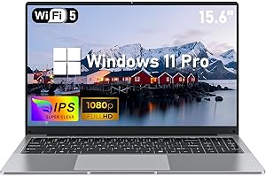 NIAKUN PC Portatile Notebook, 15.6" Laptops 8GB RAM 256GB SSD, Computer Portatile N4000 Processore(fino a 2.6Ghz), Display FHD 1920 x 1080, 5000mAh, Carta TF, WIFI 5, BT4.2, Windows 11 Pro