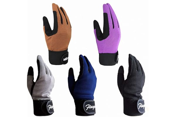 FINGER TEN Gants Cheval Equitation Enfants Quotidien ÉQuestre Fille/Garçon Paire De Valeur, Prise en Confortable Riders Trend Durable Et Respirante Filles Poney Jeunes ExtÉRieur Mitts