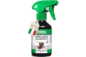 RepellShield® Spray Anti Formiche per Casa e Giardino - Formula anti-formiche Potente & Naturale - Con Geraniolo Ultra Concentrato - Protezione Duratura, Non Macchia, Senza Insetticidi, 250ml