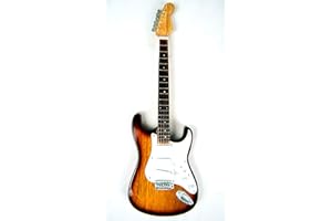 ASIA DESIGN Miniatur Gitarre Deko Gitarre Guitar Replica Rockgitarre 55ger"strat" Ronnie Woods 24 cm Sunburst #201