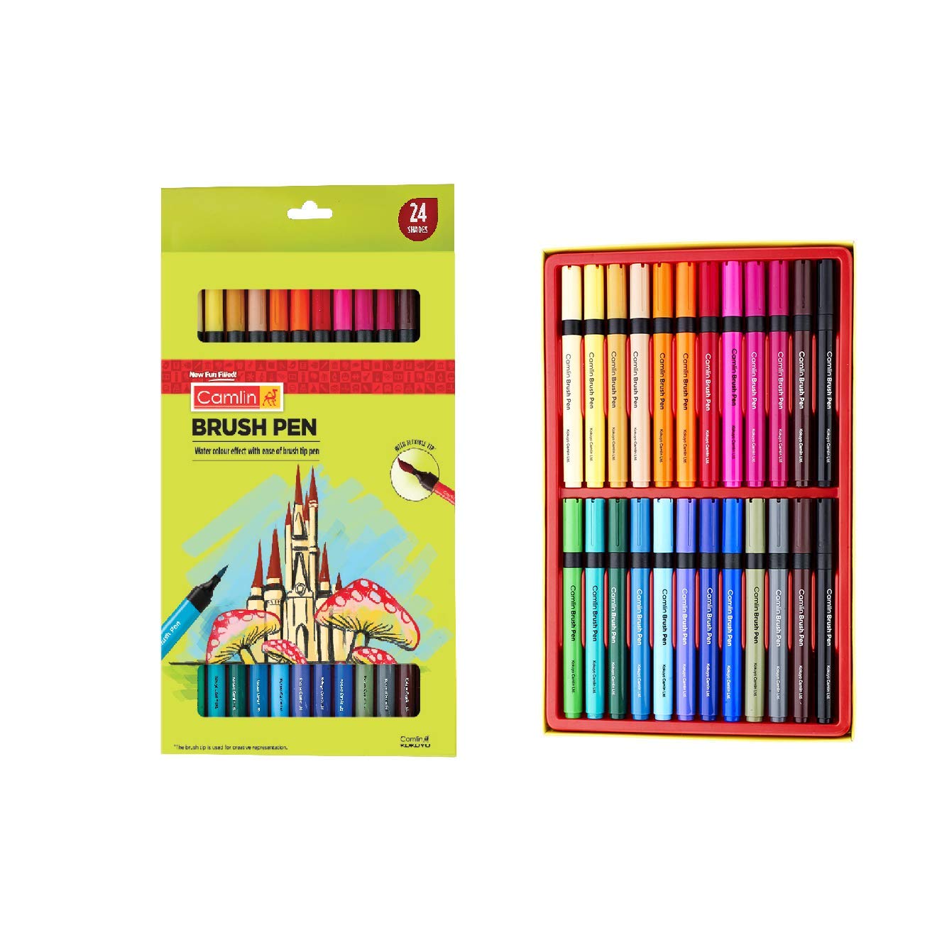 Camlin Brush Pens|24 Shades|Multicolor - Image 3