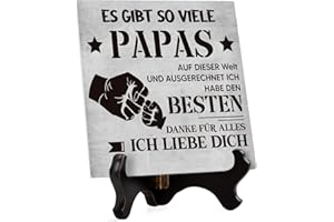 ‎VETBUOSA Geschenk Papa Geburtstag, Weihnachten Geschenke für Papa von Tochter Sohn, Acryl Heimat Dekoration mit Sockel, Geschenke Vater Geburtstag