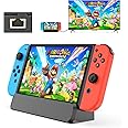 Switch TV Dock, Docking Station for Nintendo Switch/Switch OLED, 6-in-1 Switch Dock Portable Charging Stand with HDMI, Ethernet Port, Type-C Port and 3 USB Ports