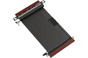 LINKUP - Ultra PCIe 4.0 X16 cavo riser [RTX4090 RX6950XT x570 B550 Z690 testato] Supporto verticale schermato gaming PCl Express gen4┃Connettore doppia inversa (14cm) Compatibile con case SSUPD