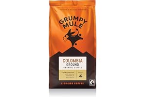 Grumpy Mule Colombia Planadas Organic (Ground Coffee) with notes of Caramel and Red Fruits 200g