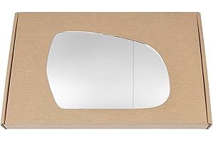 Less4spares Wing Mirror Glass Right Compatible with Audi A4 2010-2015 STICK-ON Driver Off Side with Blind Spot