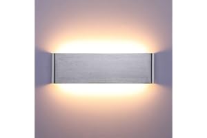 Lightsjoy Lámpara de Pared LED 16W 30CM Arriba y Abajo Apliques Pared Interior Aluminio Moderna IP44 Impermeable para Salas, Escalera, Dormitorios, Pasillos, 1600Lumen (Blanco Cálido 3000K)