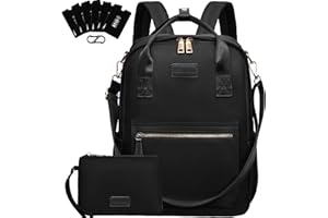 Leathario Sac à Dos Femme Antivol，Petit Sac à Dos，Sacs à Main Portés Dos Femme Léger Backpack Loisirs Casual en Nylon pour Voyage L'école Travail Université Collège Shopping