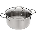 TEFAL Intuition 24 cm Casserole, Premium Stainless steel 18/10, 4.9 L, Induction, B8644674