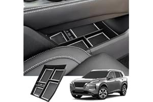 BIXUAN Compatible avec Nissan X-Trail T33 2022 2023 2024 Boîte de rangement pour console centrale X-Trail T33 2022 Tapis antidérapant Accessoire de compartiment de rangement Accoudoir central