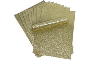 Syntego A4 épais doux au toucher pailleté papier sans perte 150 g/m²/40 lb 10 feuilles (or)