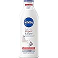 NIVEA Body Lotion Repair & Care, Körpercreme für sehr trockene Haut & zur Linderung von Spannungsgefühlen, Körperlotion mit G