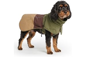 Spark Paws Płaszcz przeciwdeszczowy dla psa, wodoodporna, wiatroszczelna kurtka przeciwdeszczowa, dla małych, średnich i dużych psów, odblaskowy, oddychający, zakrycie całego ciała, suchy kombinezon -