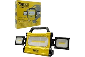 SabreCut SCLED707ACEU 50W 5000lm Luz de trabajo LED profesional IP54 [EU Plug]