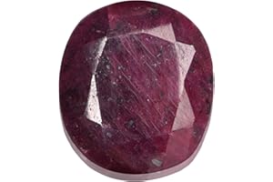 Real Gems Natürlicher Rubinstein, zertifizierter natürlicher Rubin, Loser Stein, 200,50 ct, rote Farbe, ovale Form, rubinroter Edelstein
