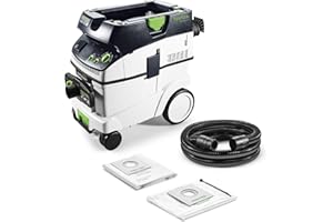 Festool Absaugmobil CTL 36 E AC-LHS CLEANTEC (mit High Performance Hauptfilter, Saugschlauch knickfest, SELFCLEAN Filtersack, Entsorgungssack, Verschlussschieber ComfortClean)