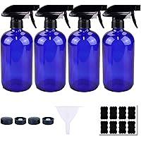 Blau Glas Sprühflaschen Gießkannen mit Verstellbare 250ml Sprühkopf Wiederverwendbare für Pflanze Blumen Garten…