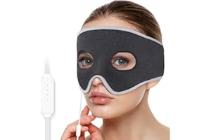 Comfheat Sinus-Druckentlastungs-Wärmemaske Gesichtsheizkissen für Sinusitis, Nasenverstopfung, Allergien, Stress, 3 Wärmeeinstellungen, warme Kompressionstherapie, waschbar (nicht wiederaufladbar)