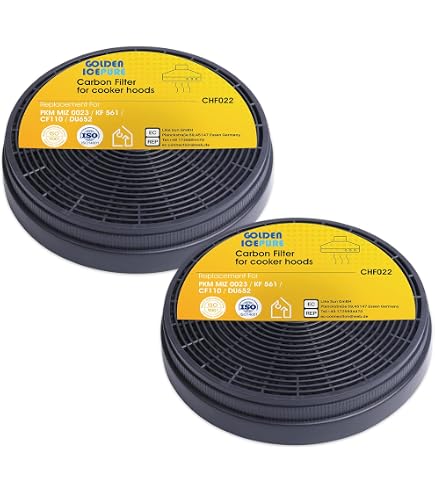 Lot 2 Filtres Charbon Actif EVAYP - Pour Hottes Cuisine - Compatible Multiple Marques