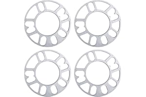 TAOZHUGONG 4pcs Autos Spurverbreiterungen, 4/5 Löcher Rad Distanzscheiben, Universal Radabstandshalter Unterlegscheiben Platte, Aluminium Legierung Distanzscheiben Scheibe (10 mm)