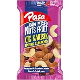 Paşa Naturel &Ccedil;iğ Karışık Kuruyemiş, 24x40gr Paket, Toplam 960gr Fındık, Badem, Kuru &Uuml;z&uuml;m, Turna Yemişi, Kaju