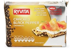 Ryvita Cracked Black Pepper Crisp Bread 200g