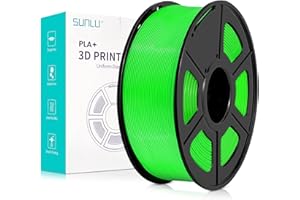 SUNLU PLA+ Filament, Filament PLA Plus Drukarki 3D 1,75 mm ± 0,02 mm, Szpula 1 kg, Zielony